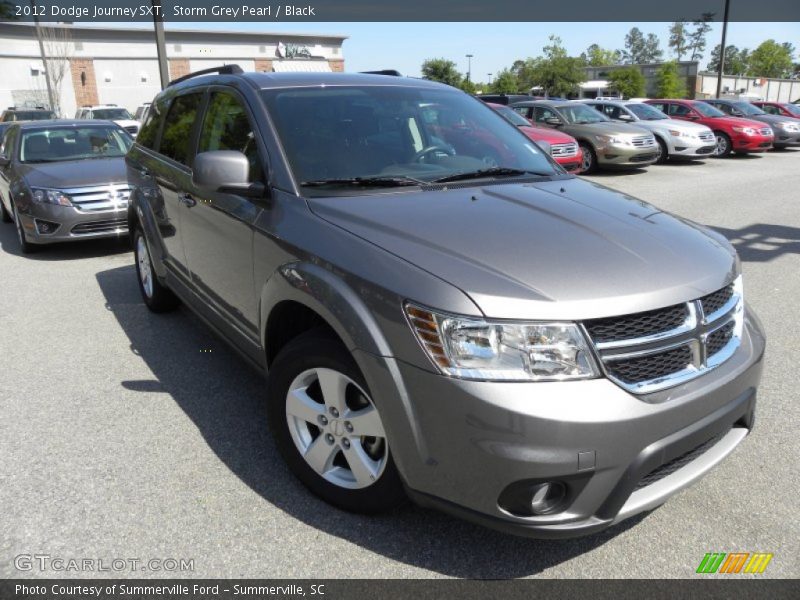 Storm Grey Pearl / Black 2012 Dodge Journey SXT