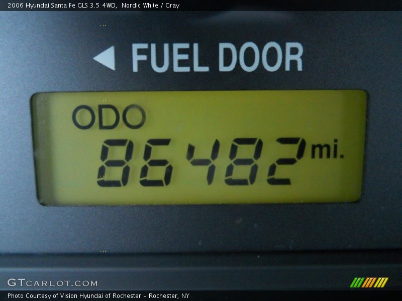 Nordic White / Gray 2006 Hyundai Santa Fe GLS 3.5 4WD