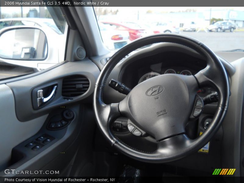 Nordic White / Gray 2006 Hyundai Santa Fe GLS 3.5 4WD