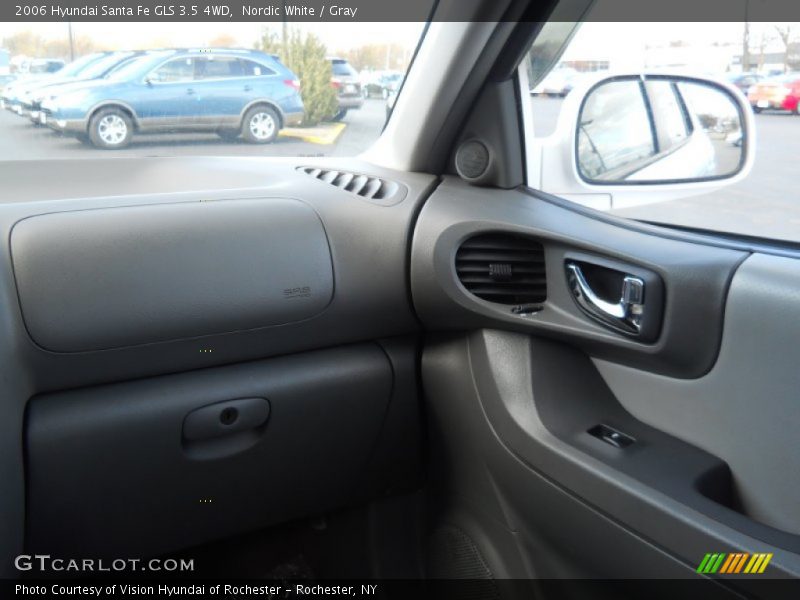 Nordic White / Gray 2006 Hyundai Santa Fe GLS 3.5 4WD