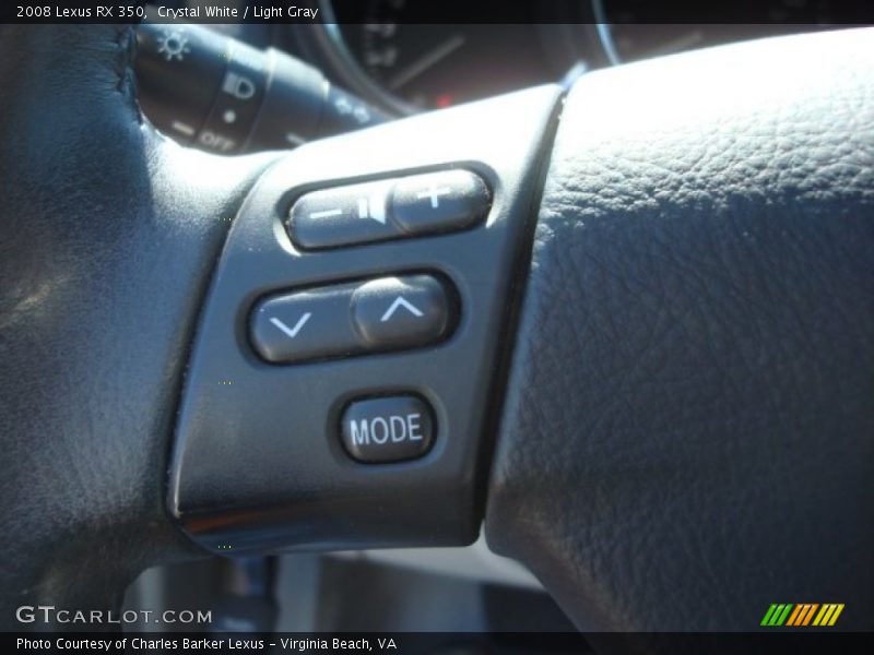 Crystal White / Light Gray 2008 Lexus RX 350