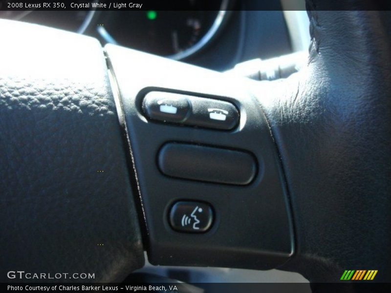 Crystal White / Light Gray 2008 Lexus RX 350