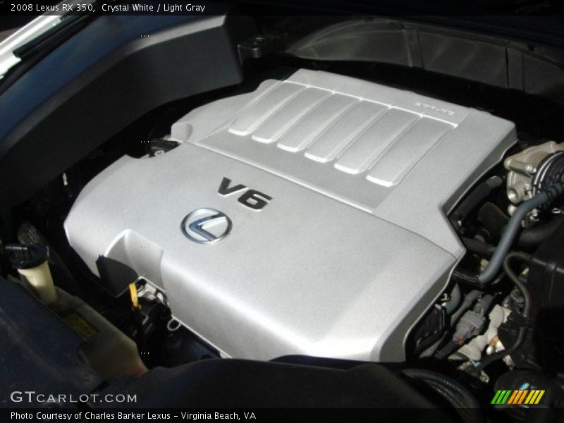 Crystal White / Light Gray 2008 Lexus RX 350