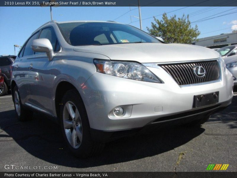 Tungsten Silver Pearl / Black/Brown Walnut 2010 Lexus RX 350