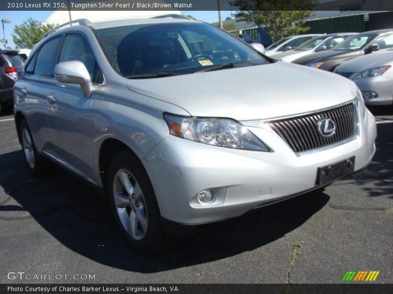 Tungsten Silver Pearl / Black/Brown Walnut 2010 Lexus RX 350