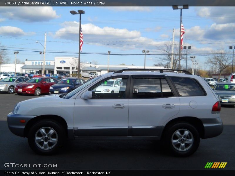 Nordic White / Gray 2006 Hyundai Santa Fe GLS 3.5 4WD
