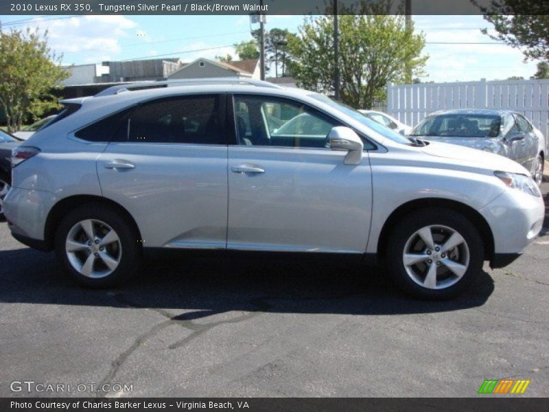 Tungsten Silver Pearl / Black/Brown Walnut 2010 Lexus RX 350