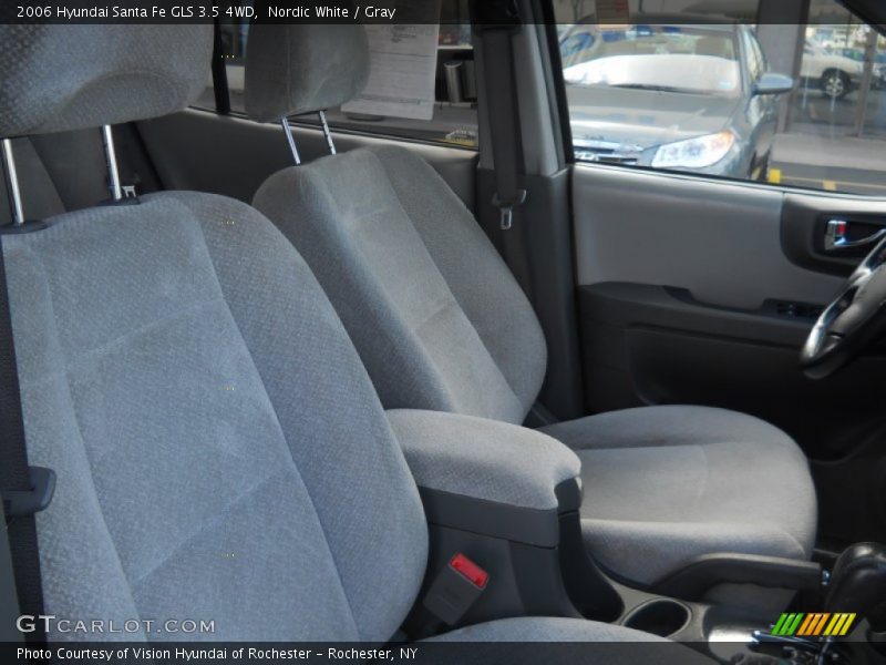 Nordic White / Gray 2006 Hyundai Santa Fe GLS 3.5 4WD