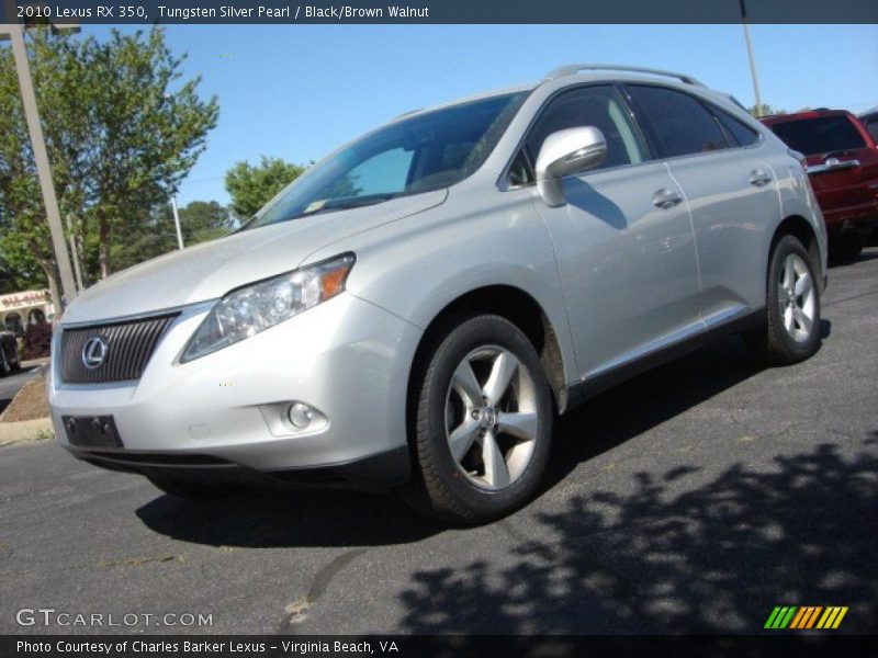 Tungsten Silver Pearl / Black/Brown Walnut 2010 Lexus RX 350