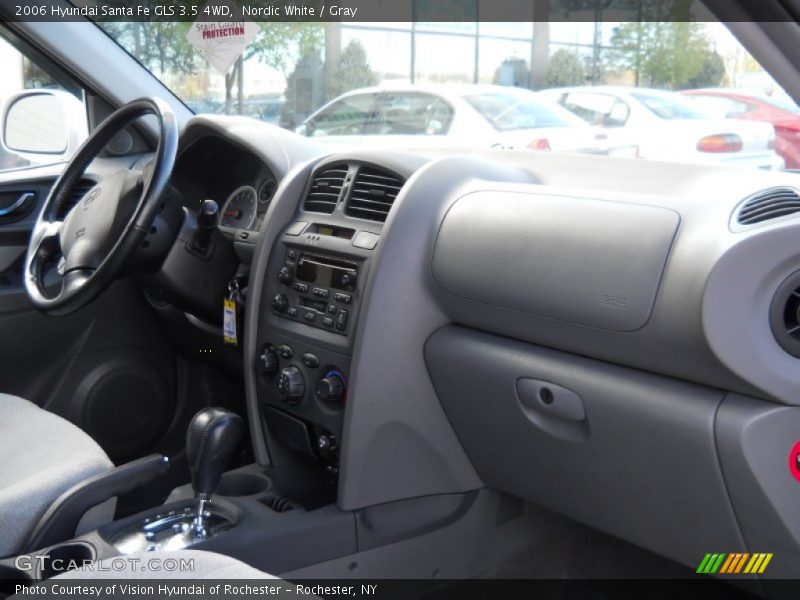 Nordic White / Gray 2006 Hyundai Santa Fe GLS 3.5 4WD