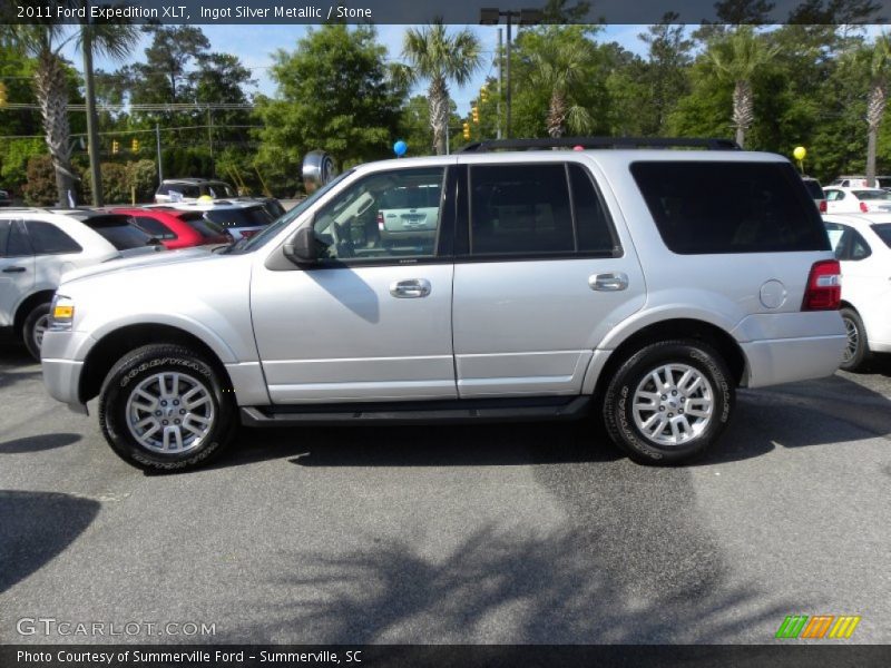 Ingot Silver Metallic / Stone 2011 Ford Expedition XLT