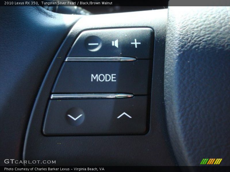Tungsten Silver Pearl / Black/Brown Walnut 2010 Lexus RX 350