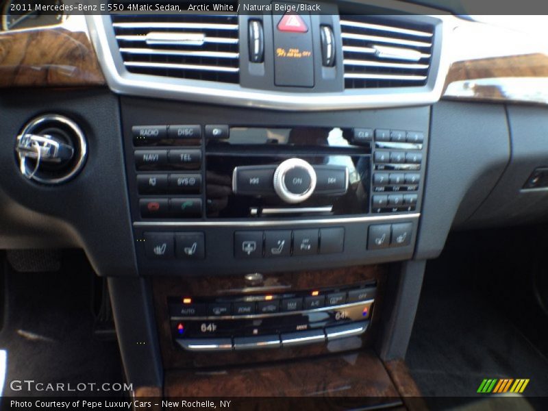 Arctic White / Natural Beige/Black 2011 Mercedes-Benz E 550 4Matic Sedan