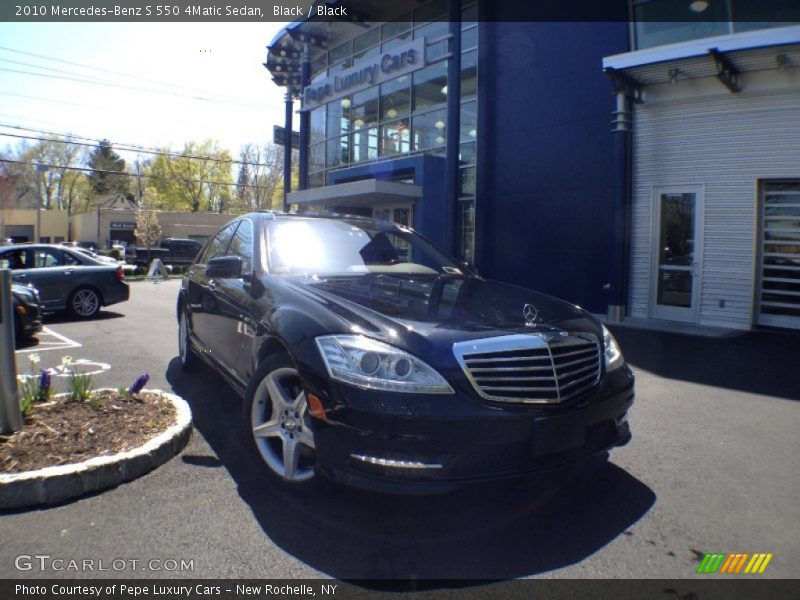 Black / Black 2010 Mercedes-Benz S 550 4Matic Sedan