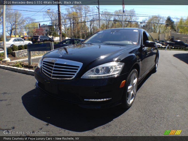 Black / Black 2010 Mercedes-Benz S 550 4Matic Sedan