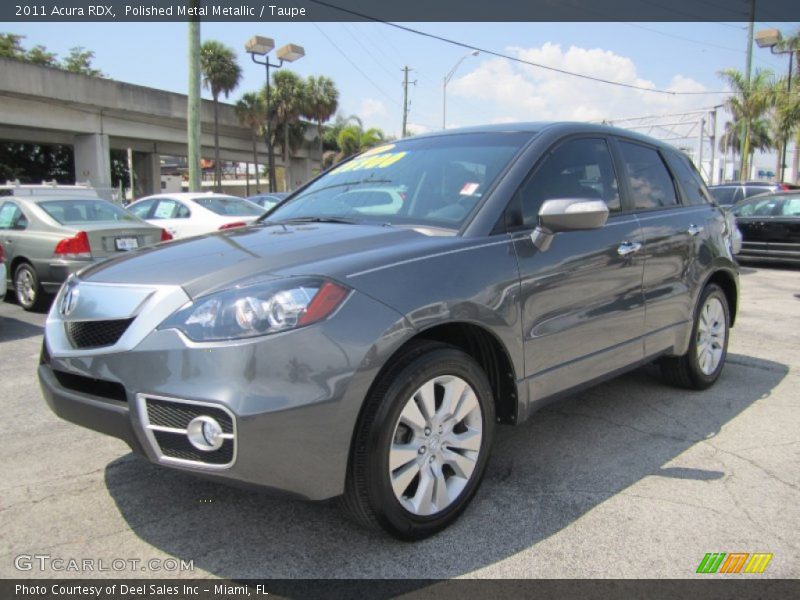 Polished Metal Metallic / Taupe 2011 Acura RDX