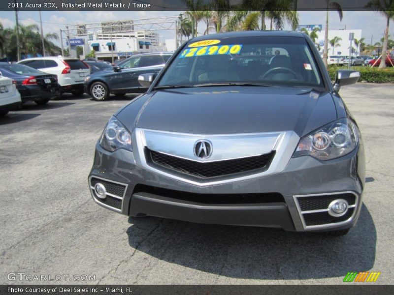 Polished Metal Metallic / Taupe 2011 Acura RDX