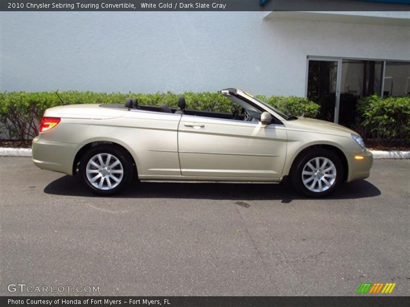 White Gold / Dark Slate Gray 2010 Chrysler Sebring Touring Convertible