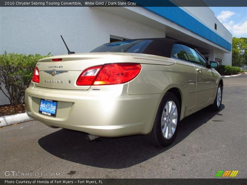 White Gold / Dark Slate Gray 2010 Chrysler Sebring Touring Convertible