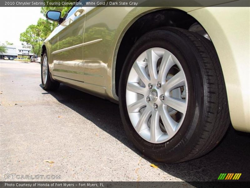 White Gold / Dark Slate Gray 2010 Chrysler Sebring Touring Convertible