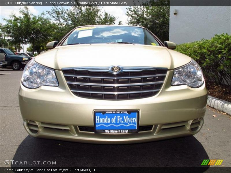 White Gold / Dark Slate Gray 2010 Chrysler Sebring Touring Convertible