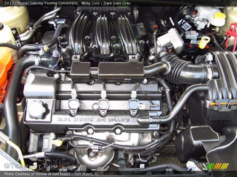 White Gold / Dark Slate Gray 2010 Chrysler Sebring Touring Convertible