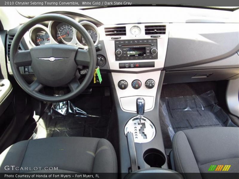 White Gold / Dark Slate Gray 2010 Chrysler Sebring Touring Convertible