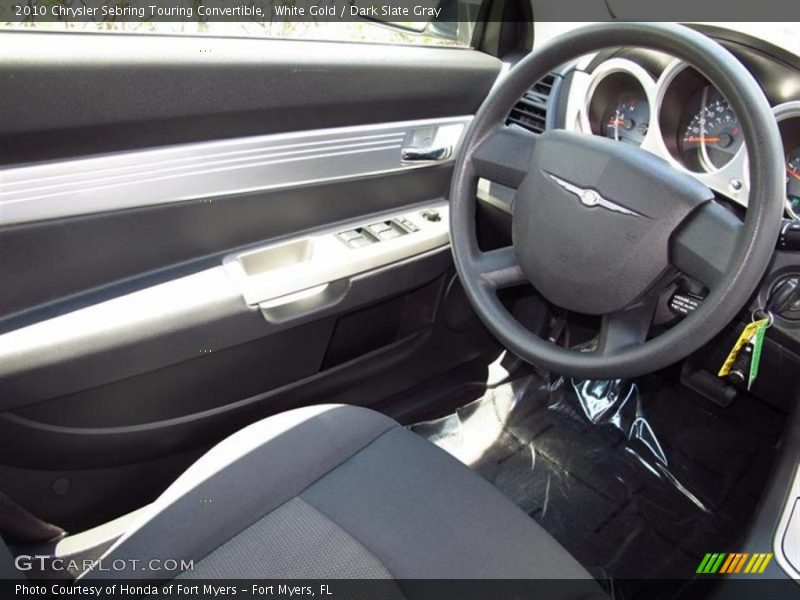 White Gold / Dark Slate Gray 2010 Chrysler Sebring Touring Convertible
