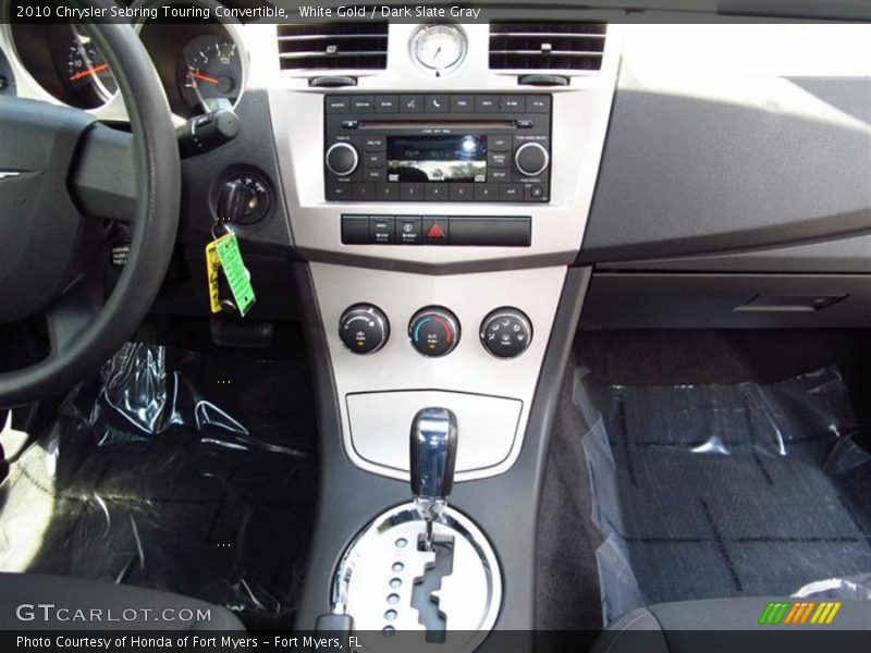White Gold / Dark Slate Gray 2010 Chrysler Sebring Touring Convertible