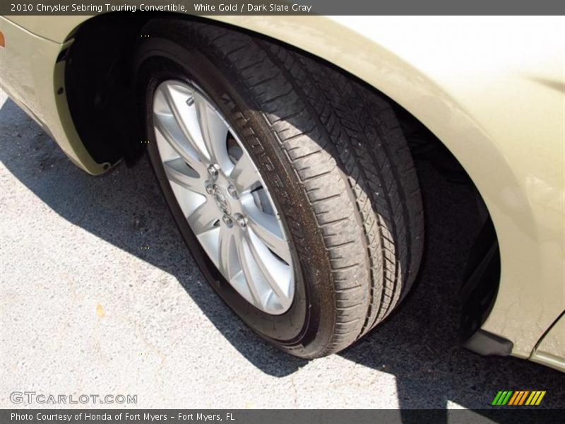 White Gold / Dark Slate Gray 2010 Chrysler Sebring Touring Convertible