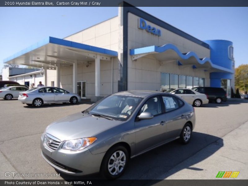 Carbon Gray Mist / Gray 2010 Hyundai Elantra Blue