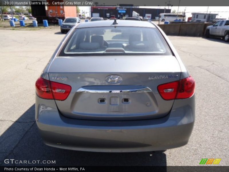 Carbon Gray Mist / Gray 2010 Hyundai Elantra Blue