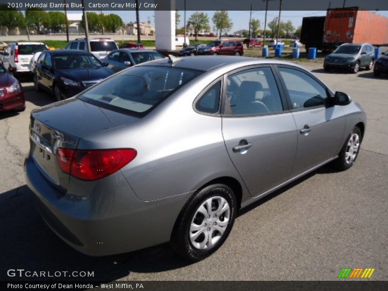 Carbon Gray Mist / Gray 2010 Hyundai Elantra Blue