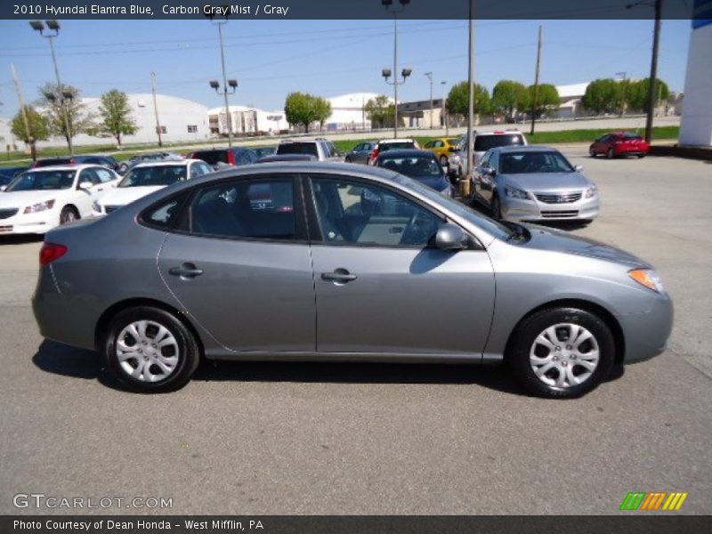 Carbon Gray Mist / Gray 2010 Hyundai Elantra Blue