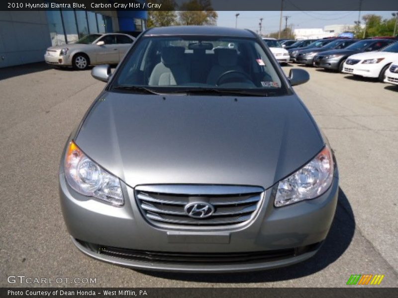 Carbon Gray Mist / Gray 2010 Hyundai Elantra Blue