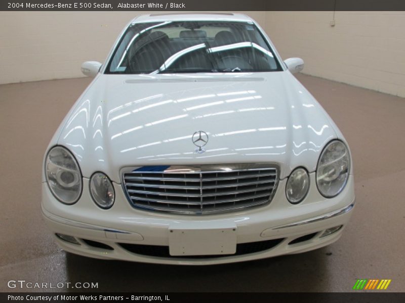 Alabaster White / Black 2004 Mercedes-Benz E 500 Sedan