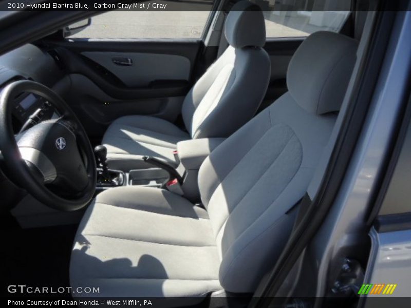 Carbon Gray Mist / Gray 2010 Hyundai Elantra Blue