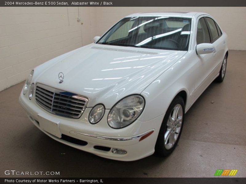 Alabaster White / Black 2004 Mercedes-Benz E 500 Sedan
