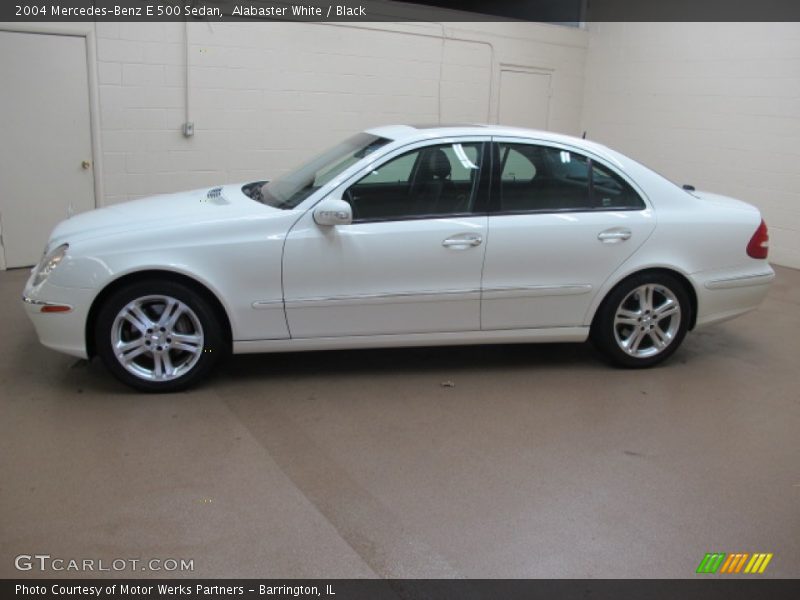 Alabaster White / Black 2004 Mercedes-Benz E 500 Sedan