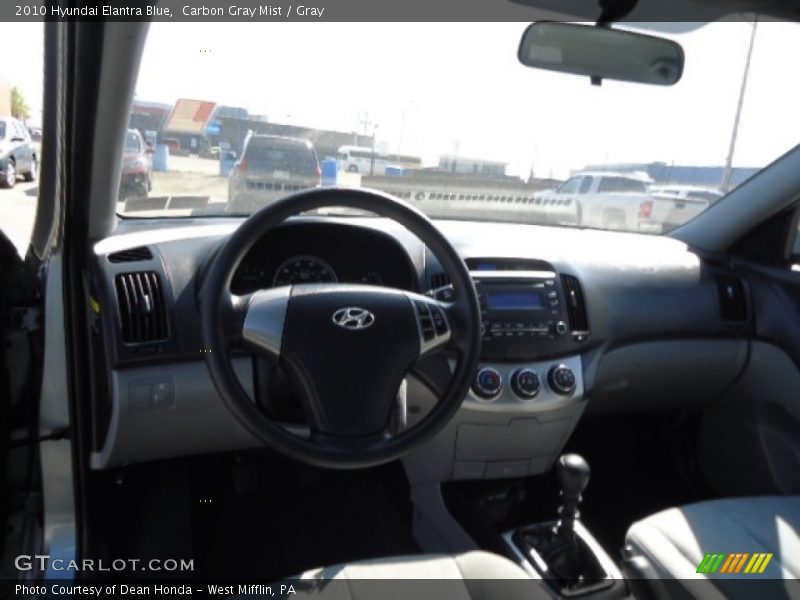 Carbon Gray Mist / Gray 2010 Hyundai Elantra Blue