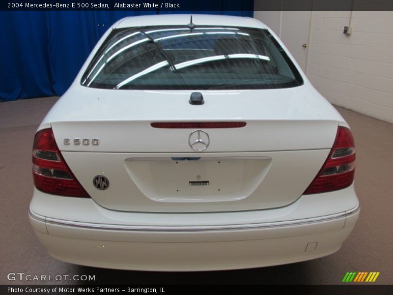 Alabaster White / Black 2004 Mercedes-Benz E 500 Sedan