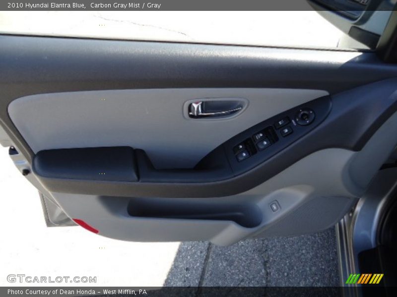 Carbon Gray Mist / Gray 2010 Hyundai Elantra Blue