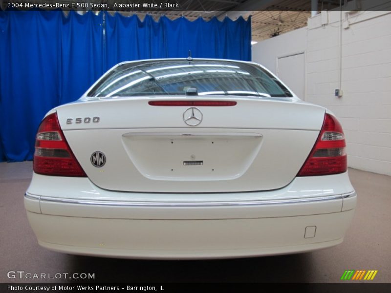 Alabaster White / Black 2004 Mercedes-Benz E 500 Sedan