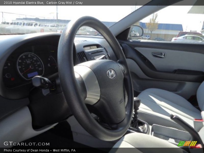 Carbon Gray Mist / Gray 2010 Hyundai Elantra Blue