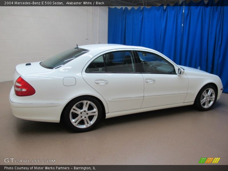 Alabaster White / Black 2004 Mercedes-Benz E 500 Sedan