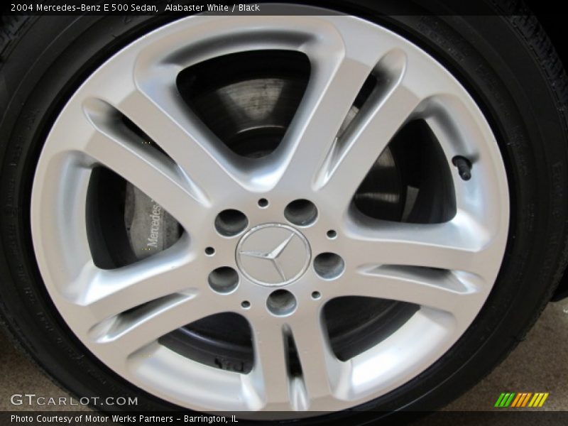 Alabaster White / Black 2004 Mercedes-Benz E 500 Sedan
