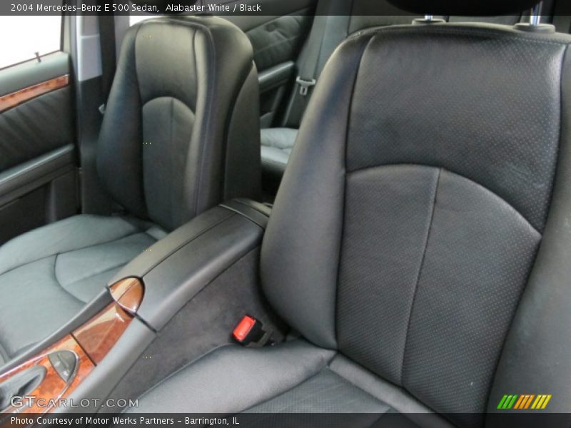 Alabaster White / Black 2004 Mercedes-Benz E 500 Sedan