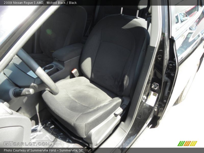 Wicked Black / Black 2009 Nissan Rogue S AWD