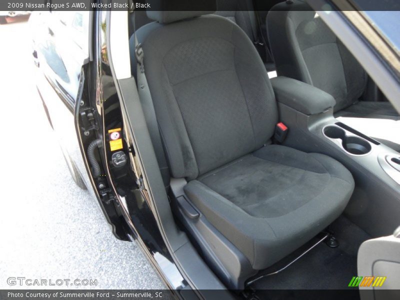 Wicked Black / Black 2009 Nissan Rogue S AWD