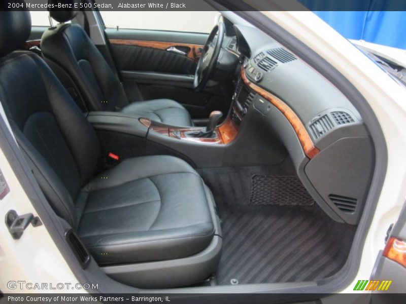 Alabaster White / Black 2004 Mercedes-Benz E 500 Sedan
